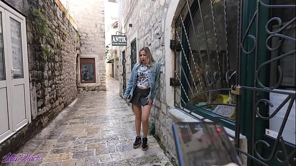 Romantic walk with remote controled vibrator in my pussy