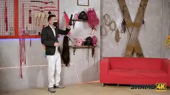 SHAME4K. Pavlos dreamed about fucking her huge tits and being dominated