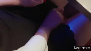 Deeper. Fun sized Cuties Coco Lovelock and Madi Collins Share Parker's Cock