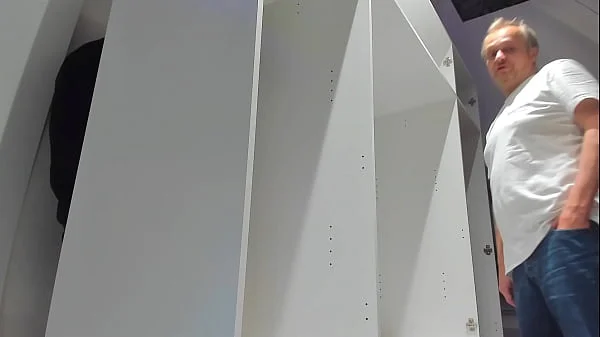 My Stepfather Fucked me and helped me buiding a closet