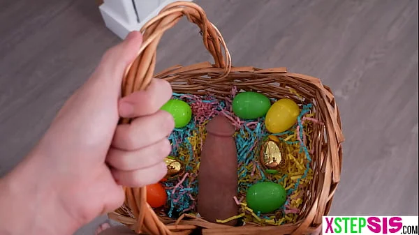 Easter eggs hunt in the nude by stepbros stepsis and her hot BFF