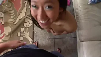 Asian Mom Sucking big cock