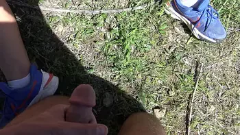 Real voyeur got SCARED when I started pissing from my hairy pussy!!!