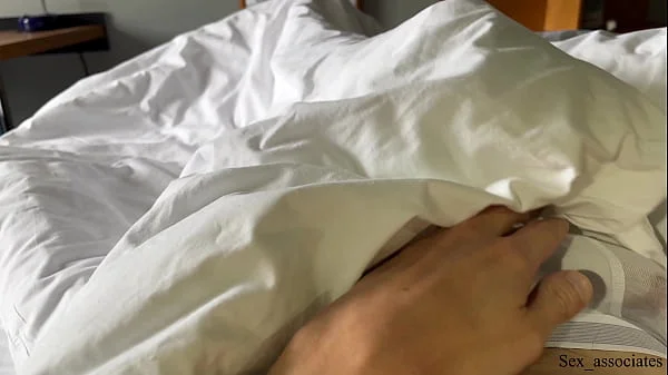 Is it your dick touching my butt or I am just dreaming? Naive stepsis got horny after a wet dream while sharing a bed