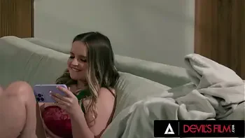 DEVILS FILM - Hot Busty Girl Codi Vore Gets Caught Masturbating And She Gets Fucked By Her Voyeur