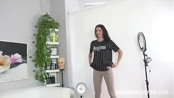 Charlotte's first porn casting