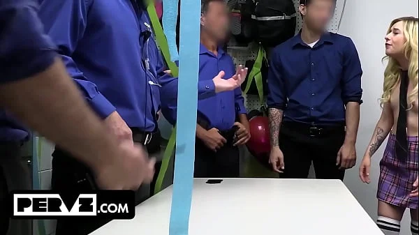 Pervz: Feisty Blonde's Public Interrogation and Punishment