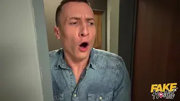 Super hot babe with perfect little pussy and natural tits fucked by big cock while her head is stuck in a bunk bed ladder - FAKE HOSTEL