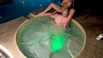 Hot Tub Sex With Blonde Cheating Wife Deliah Grace