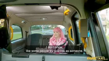 Fake Taxi - Pink haired wonder fucker gets her pussy CREAMPIED