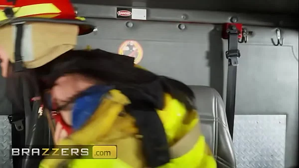 BRAZZERS - Busty Firefighter Angela White Heats Up The Flame Of Lust, Then Squirts To Save The Day