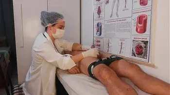 Ereção inesquecível na frente da enfermeira