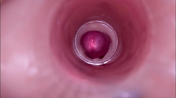 Female Insemination - Internal Camera Captures Deep Male Ejaculation