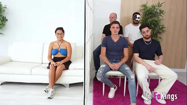 Blind date. Lana Villafuerte comes to meet a guy and ends up fucking all the suitors at FAKings