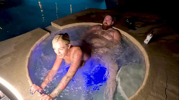 Hot Tub Sex With Blonde Cheating Wife Deliah Grace WCA Productions