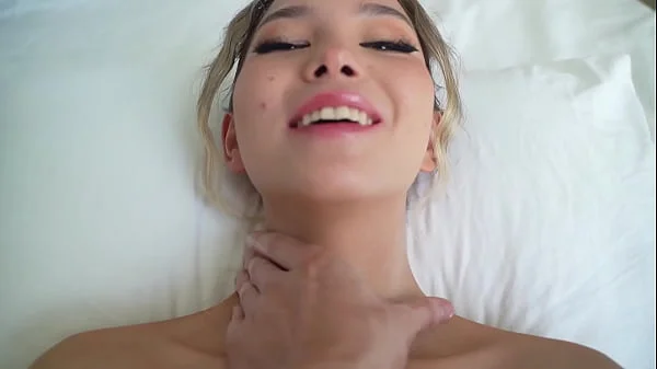 hard fuck of the sexiest blonde with blue eyes