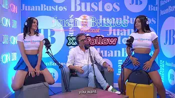 Hot LATIN STEPSISTERS riding the FUCK MACHINE together on JuanBustosPodcast