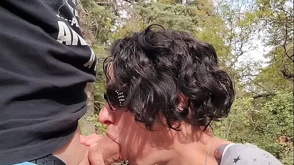 Blowjob in the woods