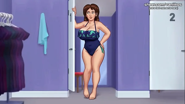 Summertime Saga [v21.0.0] | Big Boobs MILF Step Mom Gives Blowjob In Shower To 18yo Step Son. He Cums In Her Mouth And She Swallows | Cartoon Taboo Porn | Part #65