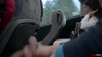 Public Dick Flashing - Girl saw my dick on the bus and helped me cum with her hand