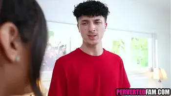 Step aunt caught him spying on her | Chloe Amour