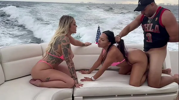 Kali Roses and Brandyslicious Get Fucked by Teddy Tarantino On a Yacht