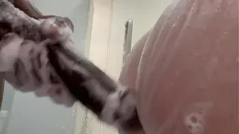 Mom left the house, and she couldn't wait - stepdaughter's fantasy became real when stepdad's massive 12-inch BBC slid into her tight hole, giving her hard anal she secretly craved, moaning under the hot shower water.