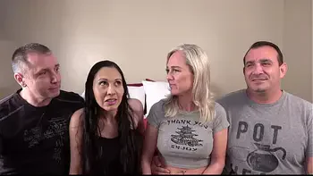 Desperate Amateurs Bunny Sabrina and Babyanne get their tight pussies banged hard