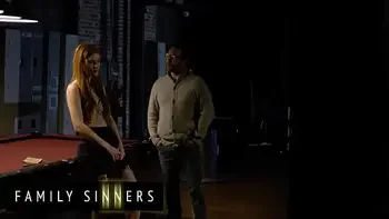 FAMILY SINNERS - Furious Stepdad Finds His Step Daughter Sneaking In Past Curfew And Teaches Her A Lesson With His Cock