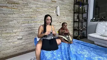 Na cama com Maya com Anazinha Do Mau