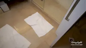 Step Mom caught Step Son jerking off and helps to cum quick on her pussy while her Husband is home