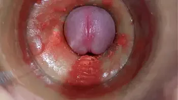 Camera Inside Deep Pussy Captures Huge Ejaculation of Sperm 4k