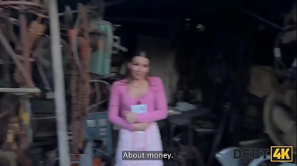 DEBT4k. Debt collector sneaked into Arina Shy’s house and roughly fucked her in the backyard