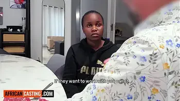 Busty Ebony Teen Rides Big White Cock Producer POV In Amateur Casting