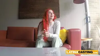 Innocent 18yo Redhead Latina Tricked Into Rough Sex By Hung Euro Producer