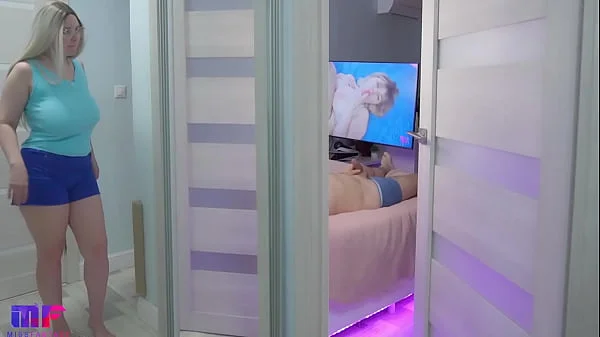 Stepdaughter with big tits spies on stepdad part 5