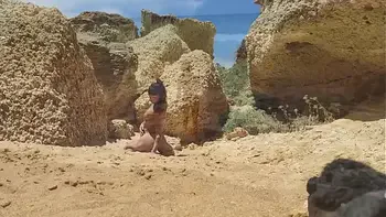 Real Amateur Couple Fucking in Public Beach – Doggy Style & Blowjob