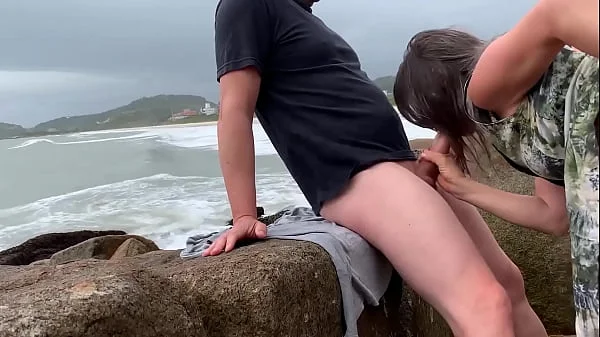 Stranger Anally Seduced Trusting MILF and Dumps Her on Beach