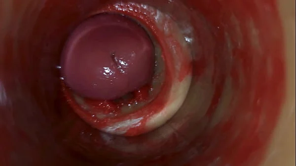 Camera Inside Deep Pussy Captures Huge Ejaculation of Sperm ASMR