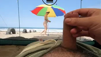 Almost Caught Having Risky Sex With A Stranger On The Beach!