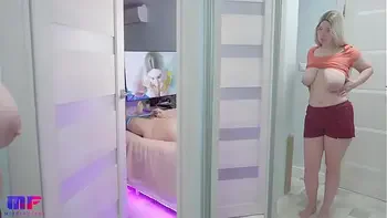 Stepdaughter with big tits spies on stepdad part 6