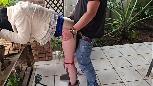 Cuckold My friend sharing his wife for a quick outdoor fuck