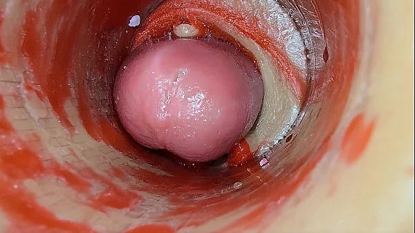 Camera Inside Deep Pussy Captures Dose Ejaculation of Sperm ASMR