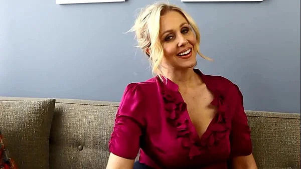 Naughty BBW Julia Ann Plays With Her Underwear & Big Purple Dildo!