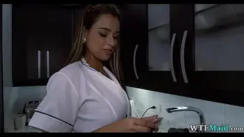 Gorgeous maid in my kitchen