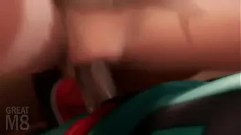 Boku no Hero hentai Big cock fucks in her pussy