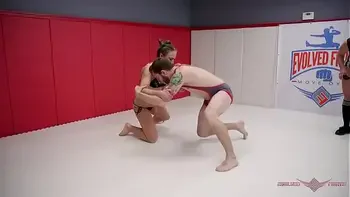 Elite wrestlers Cheyenne Jewel and Sebastian Keys in a back and forth battle to the end