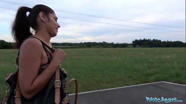 Public Agent Sexy British Asian fucks for strangers cash