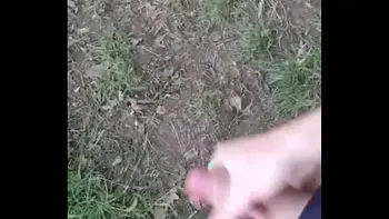 jerk off outdoors