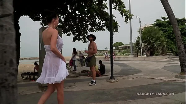 White see-through dress